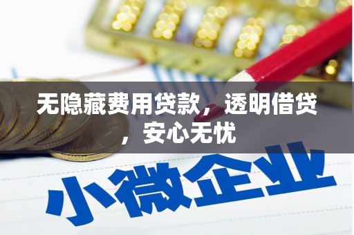 中西区无隐藏费用贷款，透明借贷，安心无忧