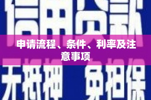 中西区申请流程、条件、利率及注意事项