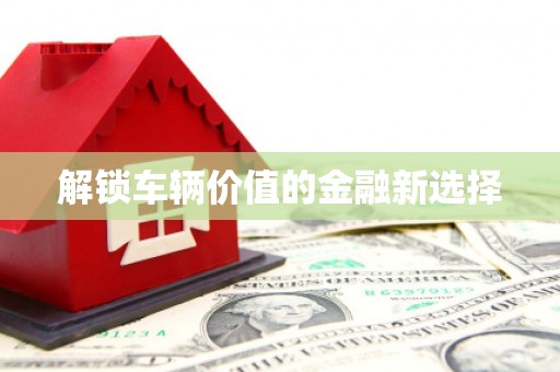 中西区解锁车辆价值的金融新选择