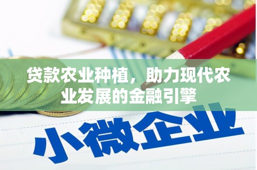中西区贷款农业种植，助力现代农业发展的金融引擎