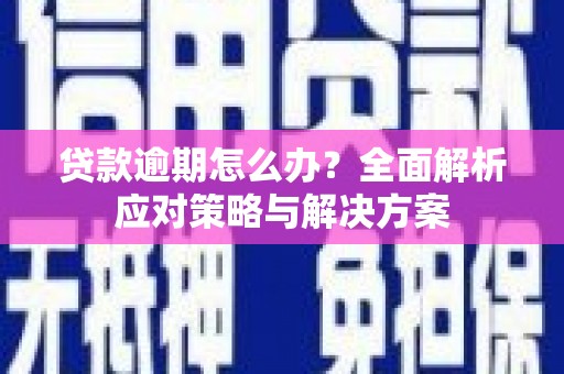 中西区贷款逾期怎么办？全面解析应对策略与解决方案