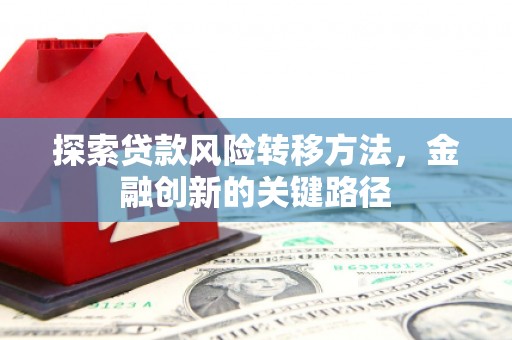 中西区探索贷款风险转移方法，金融创新的关键路径