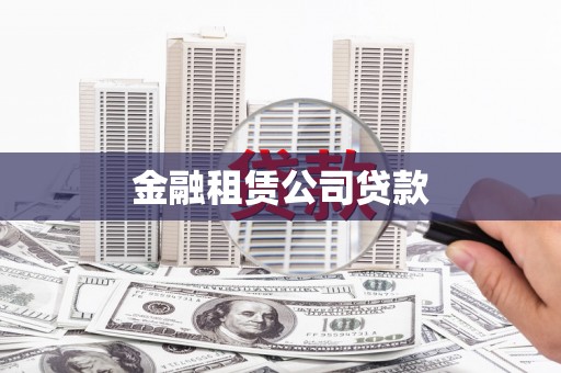 中西区金融租赁公司贷款