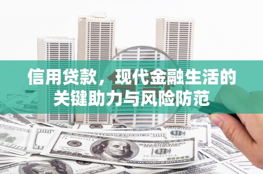 中西区信用贷款，现代金融生活的关键助力与风险防范