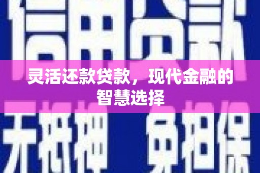 中西区灵活还款贷款，现代金融的智慧选择