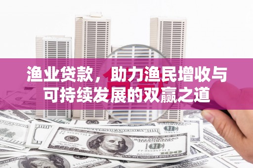 中西区渔业贷款，助力渔民增收与可持续发展的双赢之道