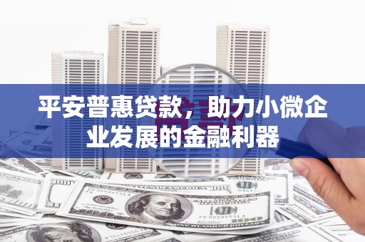 中西区平安普惠贷款，助力小微企业发展的金融利器