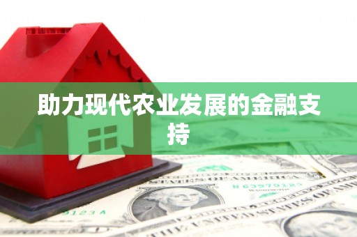 中西区助力现代农业发展的金融支持