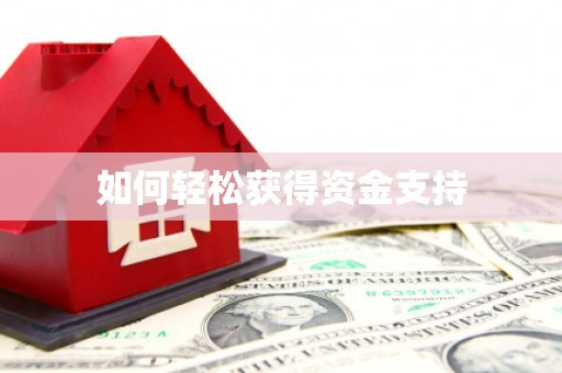 中西区如何轻松获得资金支持